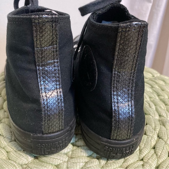 Converse Chuck Taylor All Star Hi Sneaker Black With Metallic Snakeskin Toe - Picture 5 of 8